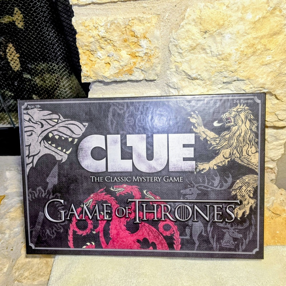 Clue Game of Thrones Board‎ Game USAopoly HBO Special Edition Mystery Strategy